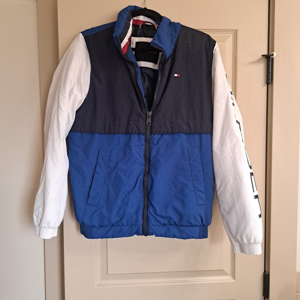 Vintage Tommy Hilfiger Mens‎ Puffer Coat Size Small  Blue